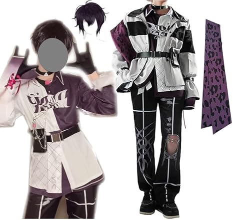 佐伯イッテツ　コスプレ衣装　　変身前 にじさんじ　Vtuber にじさんじ Vtuber 風 佐伯イッテツ コスプレ衣装 ウィッグ追加